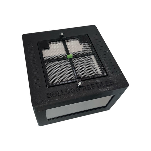 Terárium pre pavúky a hmyz CUBE čierna 150x150x100 mm