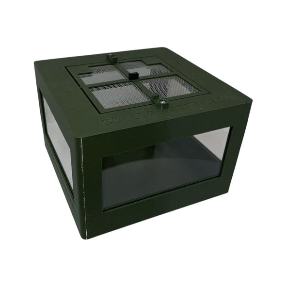 Terárium pre pavúky a hmyz CUBE čierna 150x150x100 mm