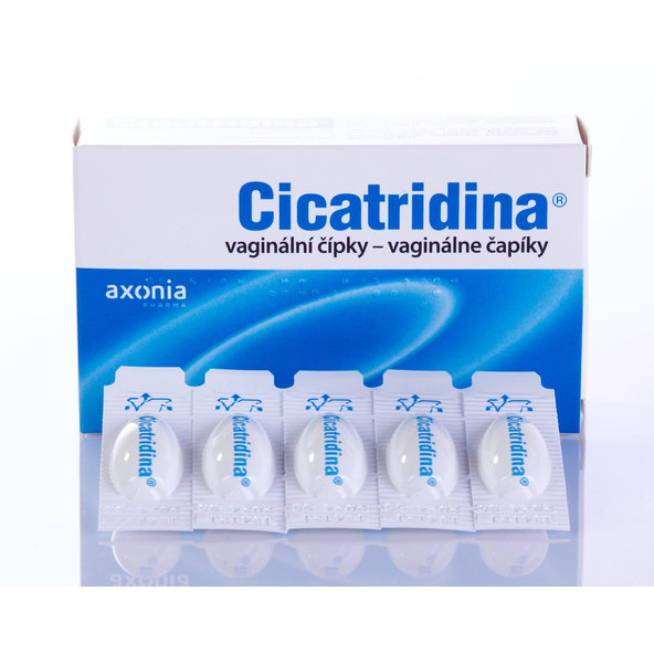 CICATRIDINA vaginálne čapíky 10x2g