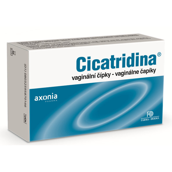 CICATRIDINA vaginálne čapíky 10x2g
