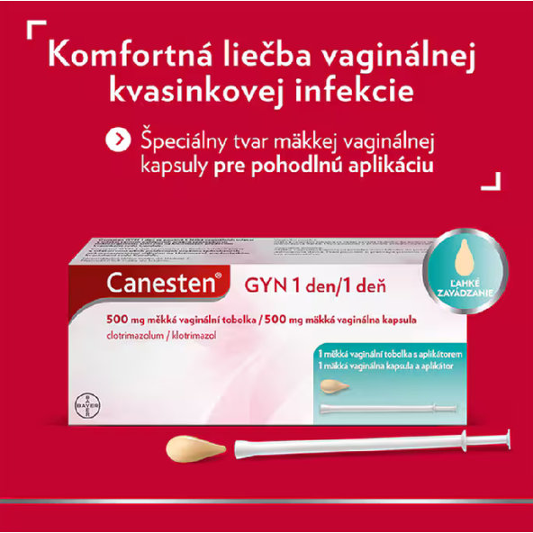 Canesten GYN 1 deň vaginálna kapsula s aplikátorom na infekcie pošvy 1ks
