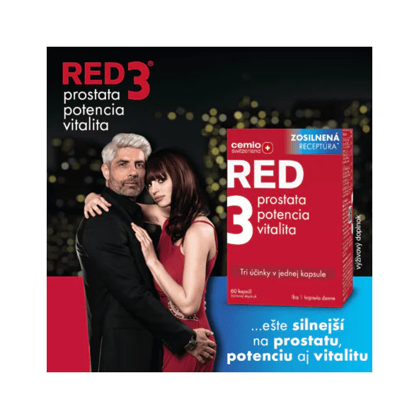Cemio RED3 prostata potencia vitalita 60 kapsúl