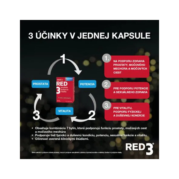 Cemio RED3 prostata potencia vitalita 60 kapsúl