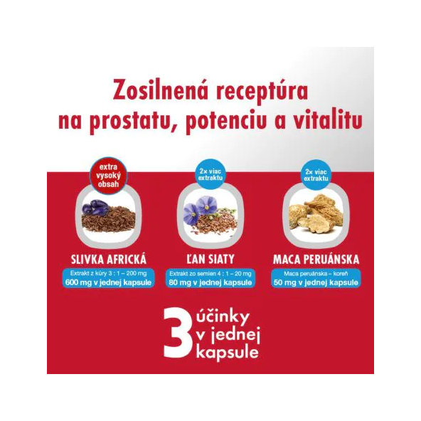 Cemio RED3 prostata potencia vitalita 60 kapsúl