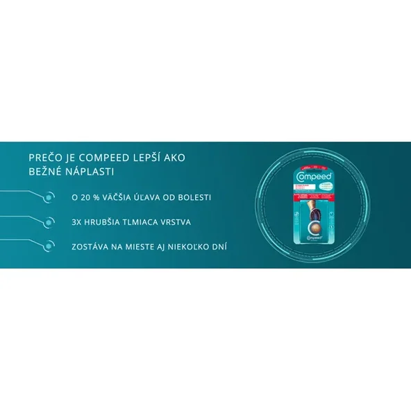 Compeed NÁPLASŤ ŠPORT na pľuzgiere na chodidlách gélová 5ks