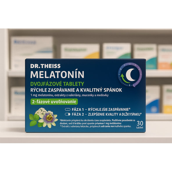 Dr.Theiss MELATONÍN dvojfázové tablety 30 ks