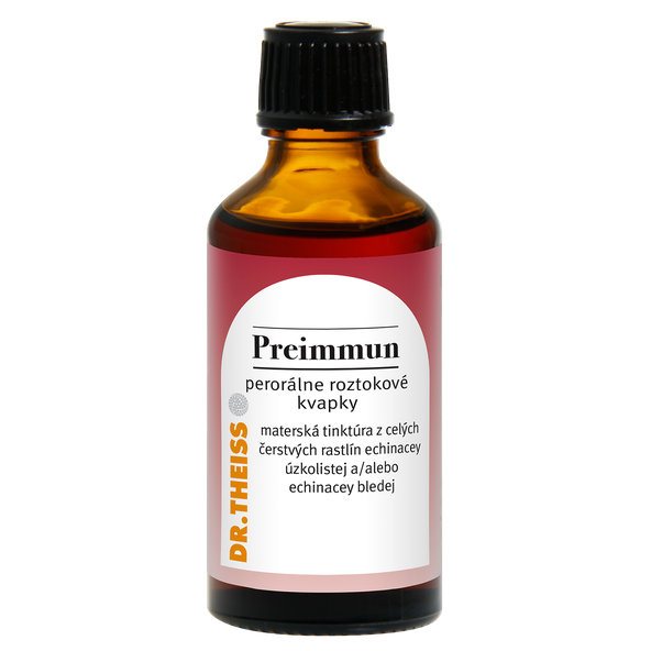 Dr. Theiss ECHINACEA Kräuter Preimmun, bylinné kvapky na prevenciu prechladnutia 50 ml