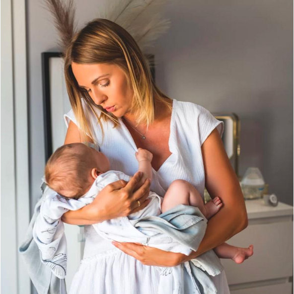 BABYONO Plienky mušelínové zavinovacie Bamboo 120 x 120 cm 2 ks Feathers