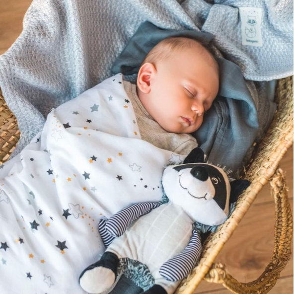 BABYONO Plienky mušelínové zavinovacie Bamboo 120 x 120 cm 2 ks Stardust