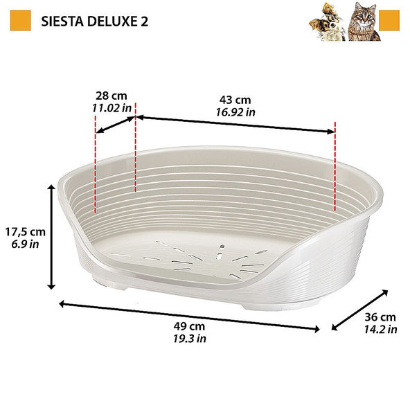 Ferplast pelech Siesta Deluxe 2 Bordeaux