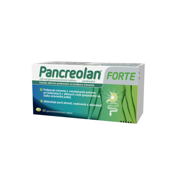 Zentiva PANCREOLAN FORTE na trávenie 60 tabliet