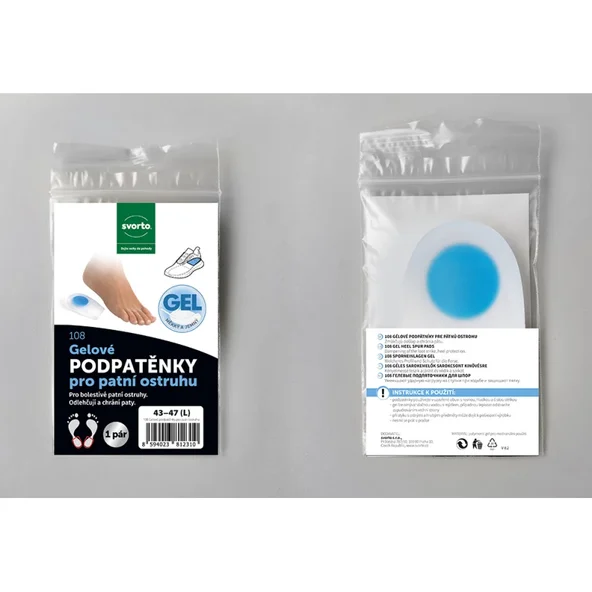 svorto Gélové PODPӒTNÍKY pre ostrohu 108 veľkosť M 38-42 1 pár