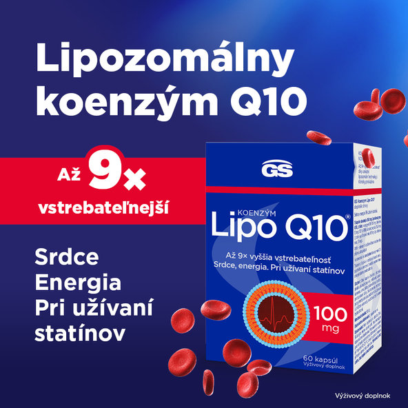 GS Koenzým Lipo Q10 100 mg 60 kapsúl