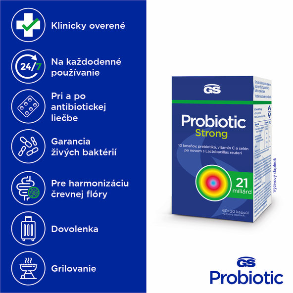 GS Probiotic Strong 30+10 kapsúl
