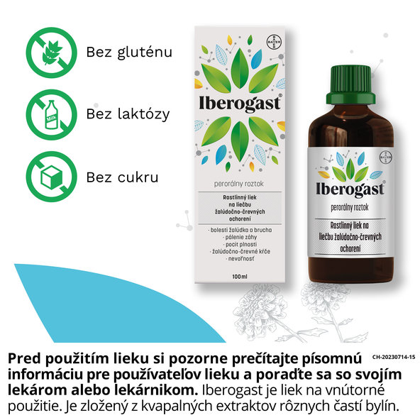 Iberogast na liečbu žalúdočno-črevných ochorení 100ml