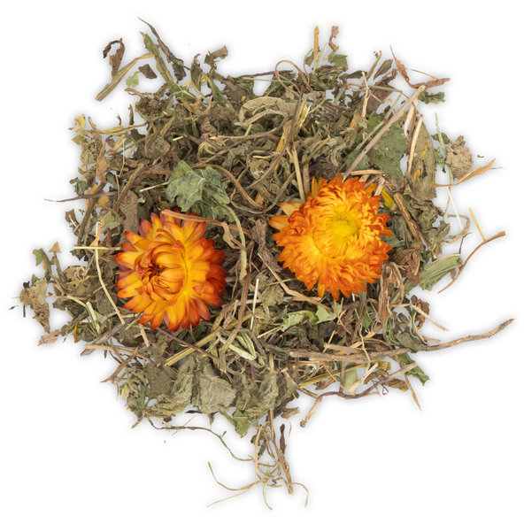 JR FARM Grainless Snack doplnkové krmivo pre králiky a hlodavce - kamilka a púpava 100g