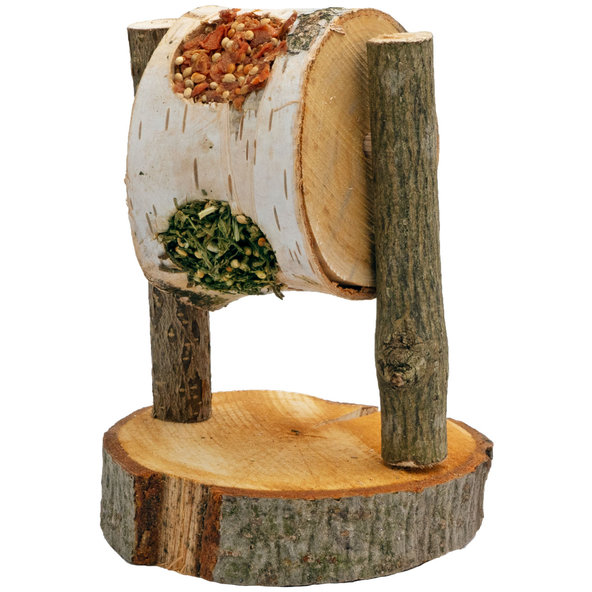 JR FARM drevený otočný kruh s krmivom pre králiky a hlodavce 200g