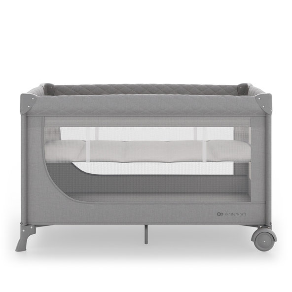 KINDERKRAFT Postieľka cestovná Leody Up Grey