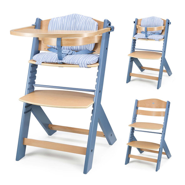 KINDERKRAFT Stolička jedálenská Nordic Breeze s vankúšom
