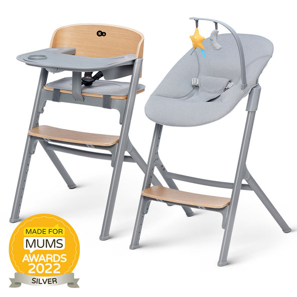 KINDERKRAFT SELECT set Livy Oak stolička + Calmee lehátko Premium