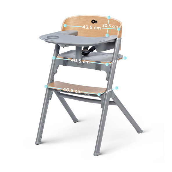KINDERKRAFT SELECT set Livy Oak stolička + Calmee lehátko Premium