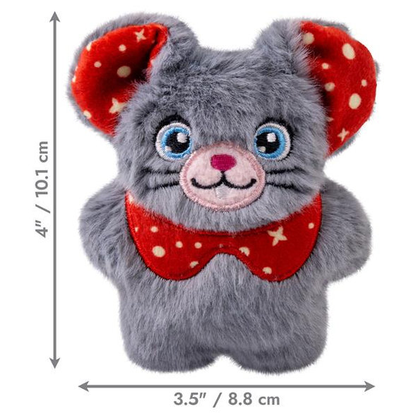 Kong Cat Holiday Snuzzles Mouse Assorted,polyester, rôzne farby hračka pre mačky 1 ks