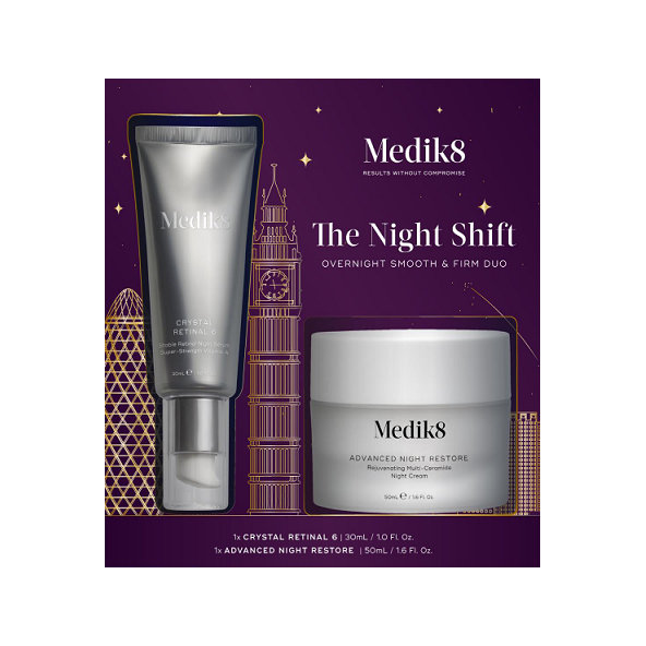 Medik8 The Night Shift NOČNÉ DUO PRE HLADKÚ PLEŤ BEZ VRÁSOK