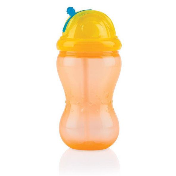 NUBY Hrnček netečúci s mäkkou sklápacou slamkou a regulovateľným prietokom 360ml, 12m+