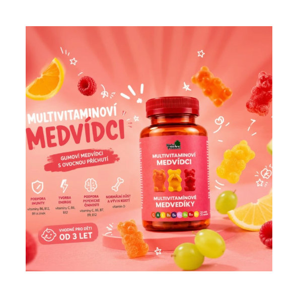 NaturProdukt Multivitamínové medvedíky 60 ks
