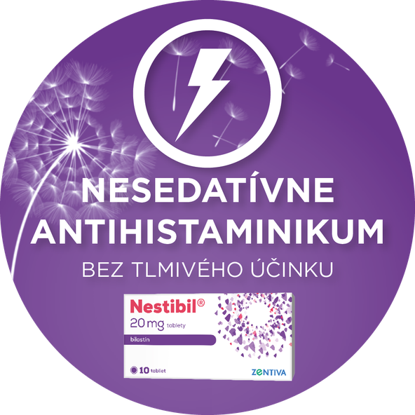 Nestibil na zmiernenie príznakov alergie 20mg/10tbl