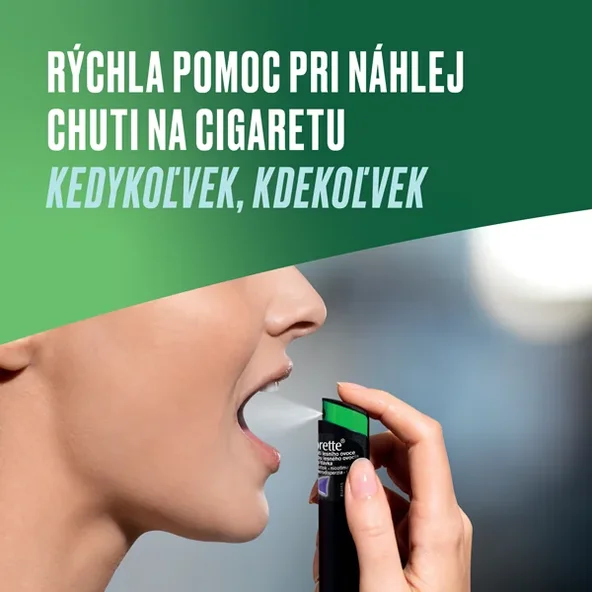 Nicorette Spray proti fajčeniu 2ks 13,2ml, mäta
