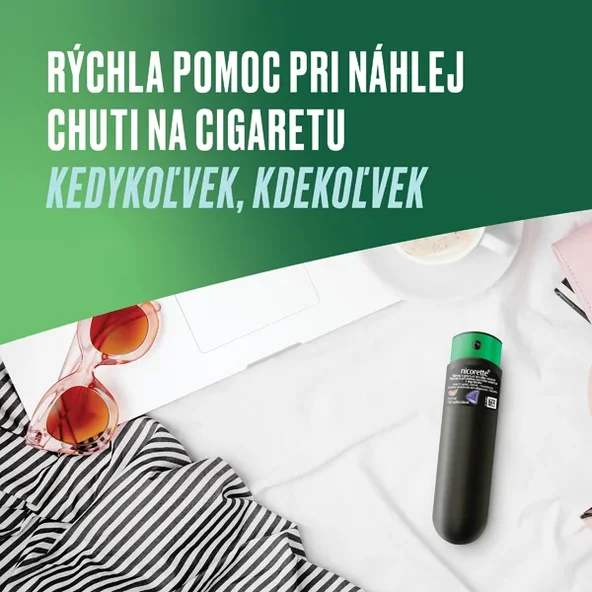 Nicorette Spray proti fajčeniu 2ks 13,2ml, mäta