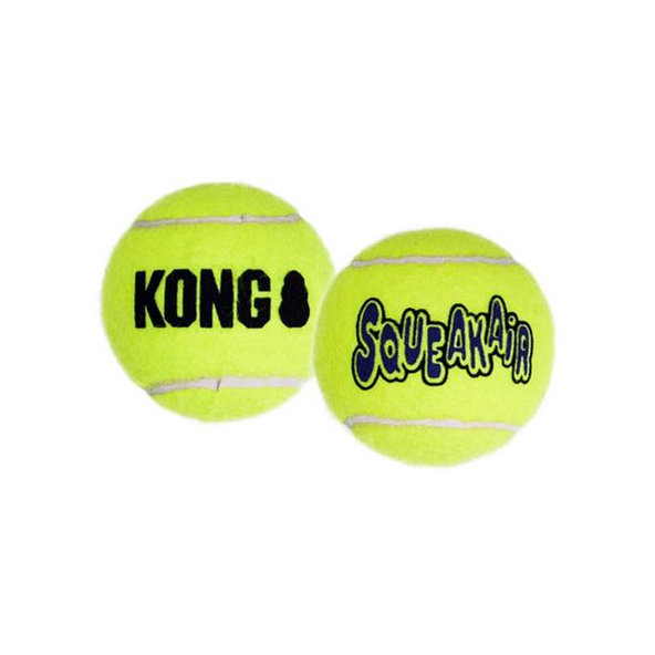 Kong Dog SqueakAir Lopta s pískatkom tenis, guma vulkanizovaná, L, hračka pre psy 2 ks