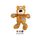 Kong Dog Wild Knots preťahovadlo Medvedík s pískatkom, polyester, XS hračka pre psy