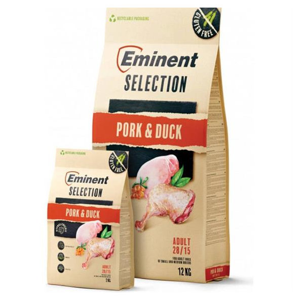 Eminent dog Selection Adult Pork & Duck granule pre psy 12 kg