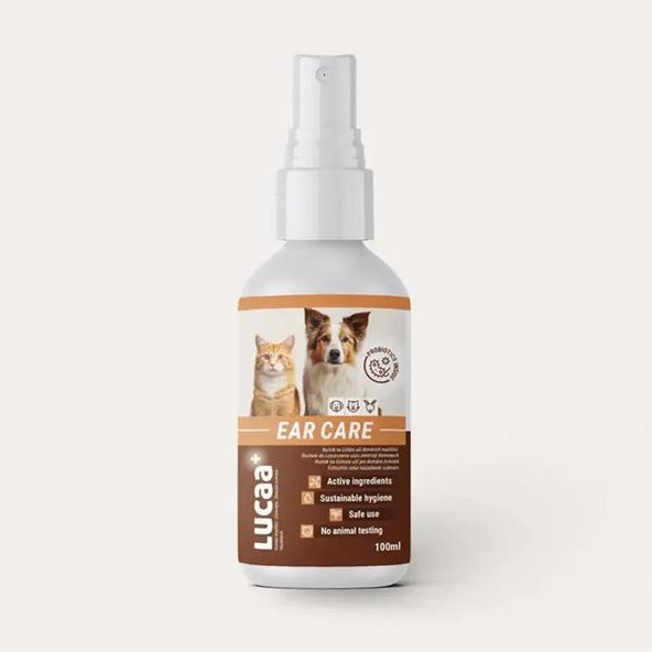 LUCAA+ Ear Care roztok na čistenie uší pre zvieratá 100 ml