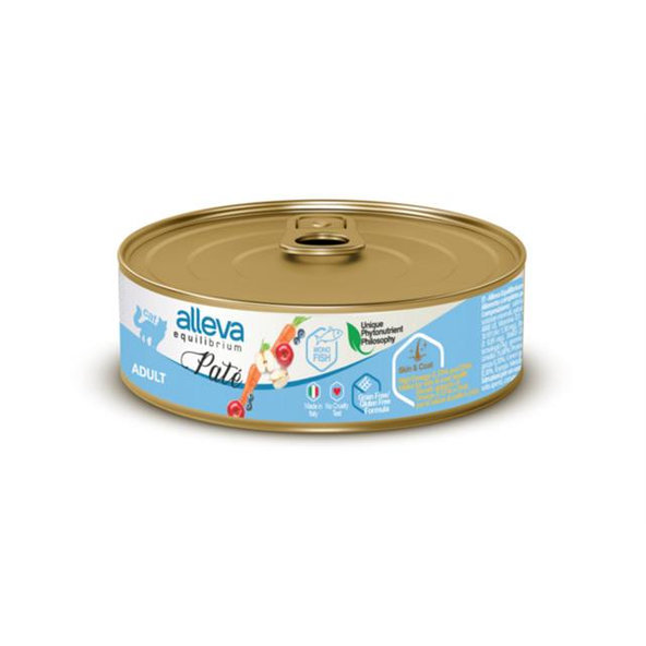 Alleva EQUILIBRIUM cat wet pate Sterilized salmon konzerva pre mačky 85 g