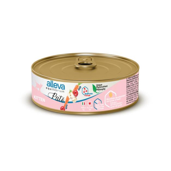 Alleva EQUILIBRIUM cat wet pate Sterilized chicken konzerva pre mačky 85 g