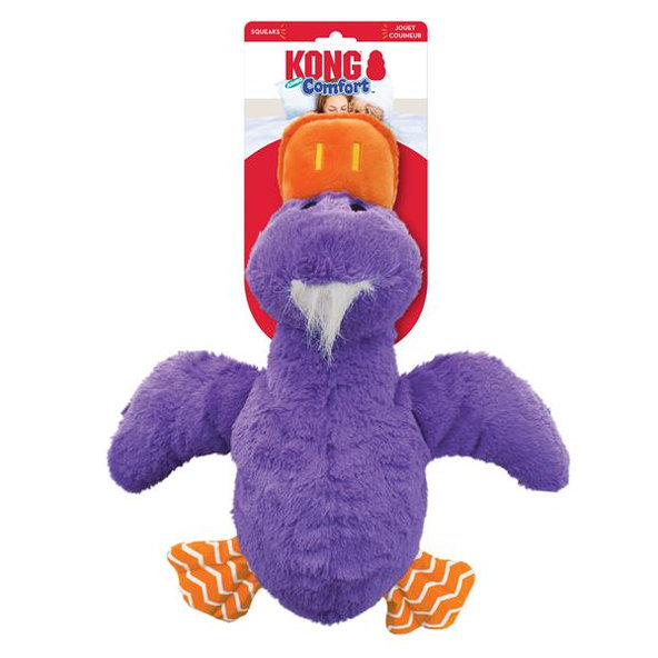Kong Dog Comfort Jumbo Kačka s pískatkom XL polyester hračka pre psy