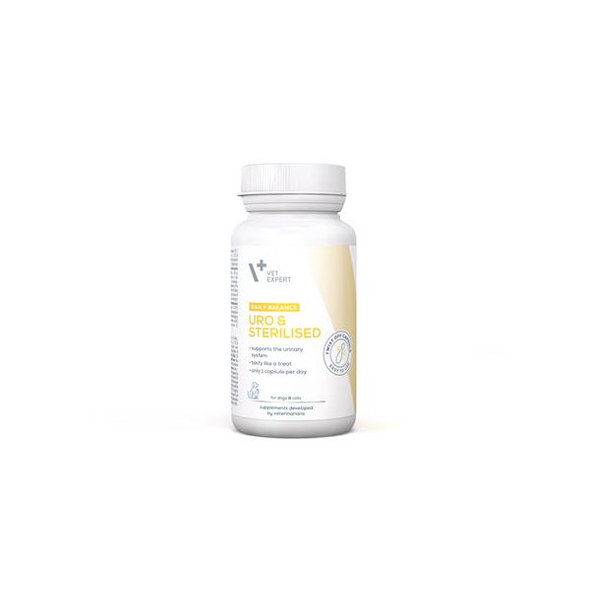 VetExpert Uro&Sterilised (Twix Off) výživový doplnok pre psy a mačky 30 kapsúl