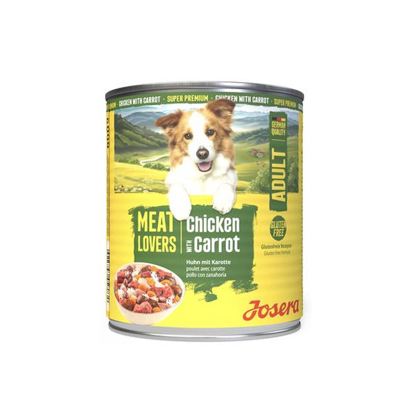 Josera Dog Meat Lovers Chicken with Carrot konzerva pre psy kura a mrkva 400 g