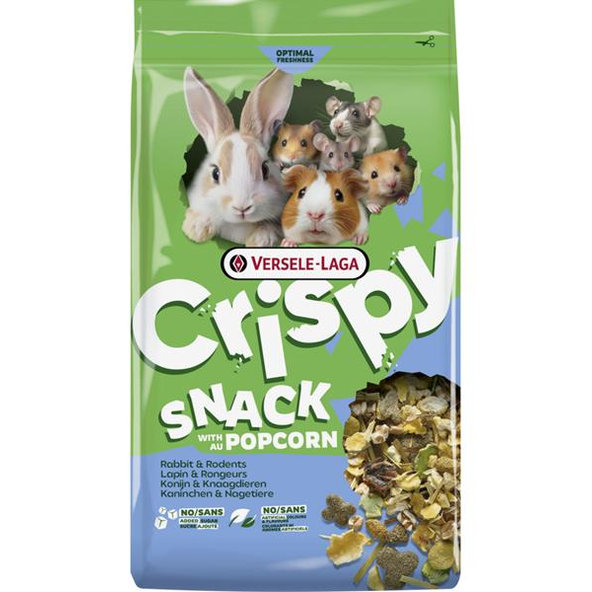 Versele Laga Crispy Snack with Popcorn chrumkavá zmes pre králiky a hlodavce 550 g