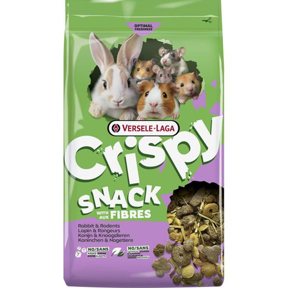 Versele Laga Crispy Snack s vlákninou maškrta pre králiky a hlodavce 550 g