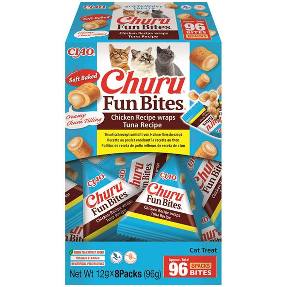 Inaba Churu Fun Bites cat maškrta pre mačky tuniak 8x12 g