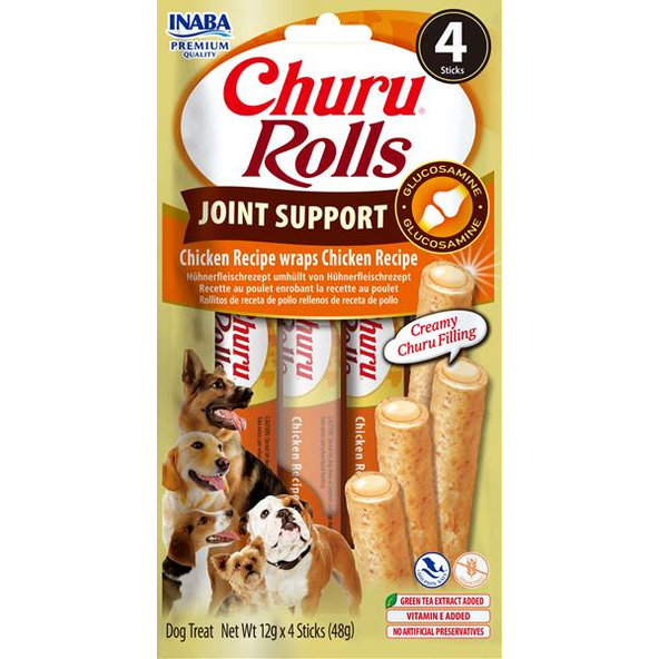 Inaba Churu Rolls joint dog maškrta pre psy kura 4x12 g