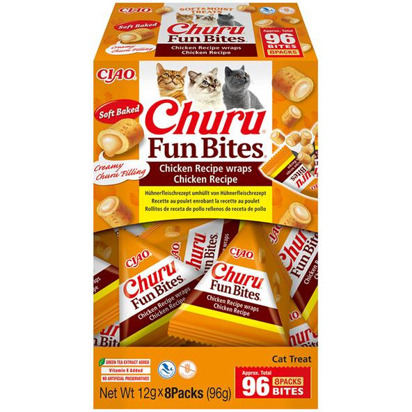 Inaba Churu Fun Bites dog maškrta pre psy kura so syrom 8x12 g