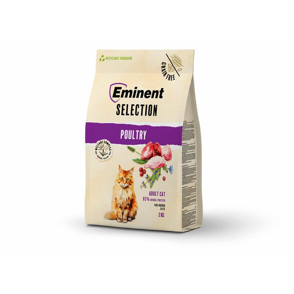 Eminent Cat Adult Selection hydina krmivo pre dospelé mačky 2 kg