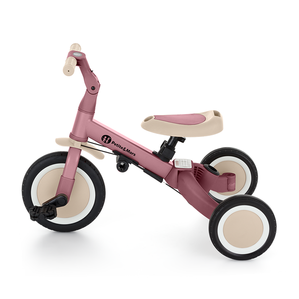 PETITE&MARS Trojkolka multifunkčná 5v1 Turbo Dusty Rose