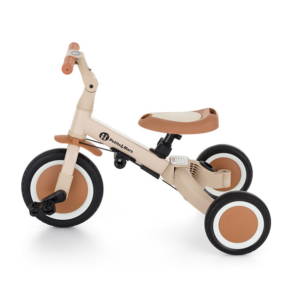 PETITE&MARS Trojkolka multifunkčná 5v1 Turbo Plus Desert Sand
