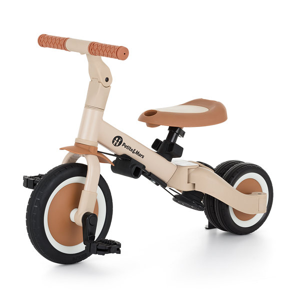 PETITE&MARS Trojkolka multifunkčná 5v1 Turbo Plus Desert Sand